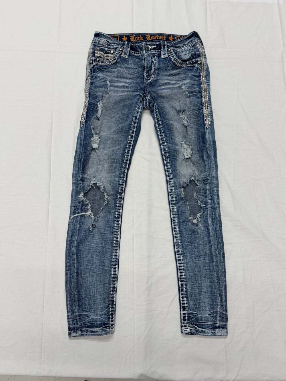 Rock Revival Saoirse Ankle Skinny Jeans Size 24